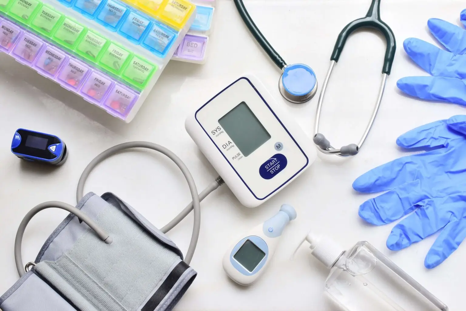 high-angle-view-medical-equipment-table